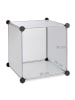 relaxdays Regalsystem in Transparent - (B)95x (H)95 x (T)32 cm