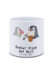 Mr. & Mrs. Panda Übertopf Pinguin Bester Uropa der Welt mit Spruch in Weiß