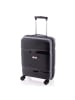 Gladiator 3800 4 Rollen Kabinentrolley 55 cm mit Dehnfalte black