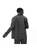 COFI 1453 HemdjackeKnöpfen und Taschen langarm Overshirt Anthrazit S in Anthrazit