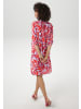 Aniston CASUAL Blusenkleid in flieder-dunkelrot-orange