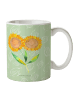 Mr. & Mrs. Panda Kaffeebecher Blume Sonnenblume ohne Spruch in Blattgrün
