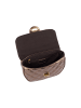 faina Damen Schultertasche Im Metallic-Look in Dunkelgold