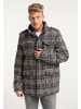 MO Herren Glencheck-Jacke in Schwarz Weiss