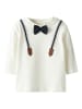 name it Langarmshirt festlich NBMRUFUS LS TOP in cloud dancer