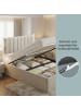 VASAGLE Bettgestell Kacy in Beige - (B)143.4 x (H)110 x (T)209.3 cm