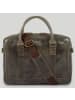Buckle & Seam Everett Aktentasche Leder 38 cm Laptopfach olive