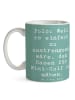 Mr. & Mrs. Panda Teetasse Spruch Polo Spaß mit Spruch in Meeresbrise