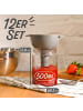 Praknu 12 Einmachgläser 500ml mit Deckel, Etiketten - Luftdichte Twistoff