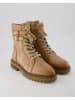 Terry Biker Boots in Beige