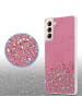cadorabo Hülle für Samsung Galaxy S21 PLUS Glitter in Rosa mit Glitter