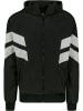 Urban Classics Urban Classics Herren Crinkle Panel Track Jacket in blk/wht