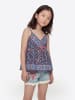 KOROSHI Flache bluse mÃ¤dchen viskose in blau