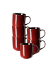 Ritzenhoff & Breker 6er Set Kaffeebecher Gambia 400 ml rot in rot