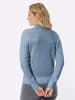 Sieh an! Stehkragen-Pullover in bleu