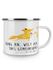 Mr. & Mrs. Panda Camping Tasse Verlobung Glück mit Spruch in Transparent