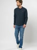 MCS Poloshirt Rockwall Long Sleeve in Dark Sapphire