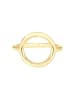 Elli Ring 925 Sterling Silber Kreis, Geo in Gold