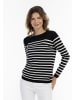usha BLUE LABEL Damen Strick Pullover in Schwarz Wollweiss
