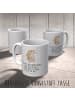 Mr. & Mrs. Panda Tasse Papa Bär mit Spruch in Grau Pastell