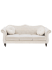 Beliani 3-Sitzer Sofa SKIEN in Beige/Schwarz - (W) 200 x (H) 91 x (L) 83 cm