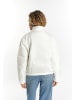 myMo Damen Leicht Wattierte Blousonjacke in Wollweiss