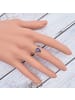 mantraroma 925er Silber - Ringe mit Amethyst facettiert