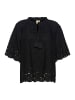 CULTURE Kurzarm-Bluse CUreya Relaxed fit in Black
