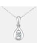 Diamant L'éternel Halskette mit Anhänger aus 375 Weißgold mit Diamant