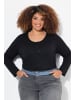 Ulla Popken Shirt in classic schwarz