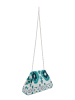 IZIA Women Clutch in White Multicolor