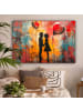 OnlyWow Leinwand Bilder Silhouette Liebe