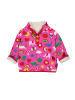 Toby Tiger Sweatshirt mit Fleece gefüttert und Spielzeug Print in rosa