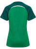 Hummel T-Shirt Hmllead Damen in JELLY BEAN/EVERGREEN