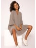 SASSYCLASSY Musselin Kleid in taupe