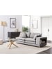 Beliani 2-Sitzer Sofa HEDEN in Grau/Braun - (W) 197 x (H) 81 x (L) 86 cm
