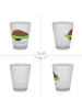 Mr. & Mrs. Panda Schnapsglas Avocado Yoga ohne Spruch in Transparent