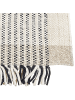Beliani Geflochtener Teppich DIVARLI in Beige/Schwarz - (W) 160 x (H) 1.5 x (L) 230 cm