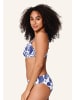 Linga Dore top Bikini in Blue white print