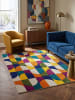 KADIMA DESIGN Kurzflor-Teppich Pflegeleicht QUAGGY Geometrisch Abstrakt Wohnzimmer