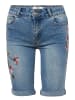 KOROSHI HOSE KURZE JEANS in blau