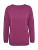 GOLDNER Kaschmirpullover Kaschmirpullover mit U-Boot Ausschnitt in cyclam