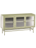 Beliani Vitrine DEVON in Grün - (W) 115 x (H) 64 x (L) 35 cm