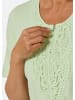 GOLDNER Kurzgröße:  Elegantes Jerseyshirt mit Rundhals in lindgrün
