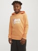 JACK & JONES Junior Kapuzenpullover in Tangerine