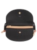 DuDu Skye Umhängetasche Leder 21 cm in black rose