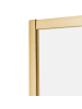 Beliani Duschkabine LANGUI in Gold - (W) 120 x (H) 190 x (L) 90 cm