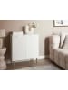 Beliani Sideboard SOHO in Weiß/Gold - (W) 70 x (H) 82 x (L) 40 cm