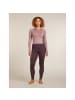 icebreaker Unterhemd Wo Merino 260 ZoneKnit LS Half in Bordeaux433