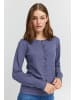 Pulz Strickjacke PZSARA Regular fit in Blue Granite Melange